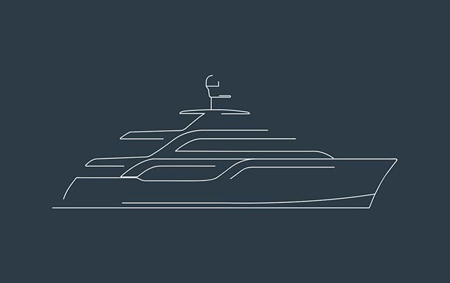 Announced the sale of an explorer custom yacht acciaio 105