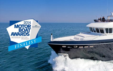 Darwin Class 96′ finalist at Motor Boat of the Year Awards