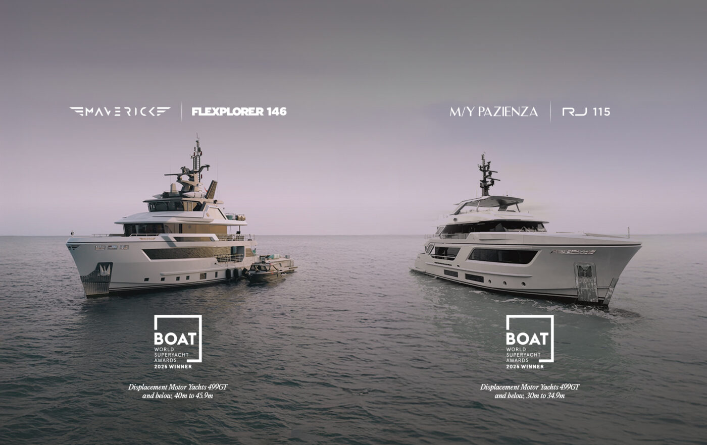 CDM wins two World Superyacht Awards with Maverick and Pazienza